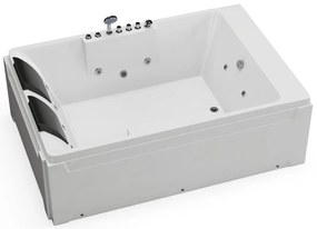 Wanna z hydromasażem - 2-osobowa - 515 l - 182 x 122 x 62 cm - Lewostronna - THALASSA