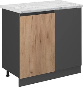 Szafka narożna złoty dąb energetyczny 86x60x81.6 r-line