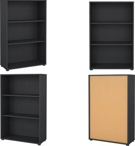 Niski regał biurowy otwarty Sign szary mat