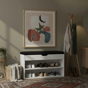 Szafka na buty z siedziskiem LEVA, 60 x 30 x 47 cm