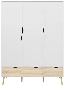 Biała szafa Tvilum Oslo, 147 x 200 cm