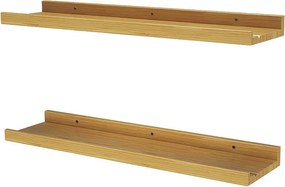 Półka ścienna naturalne drewno 60x15x4 linus