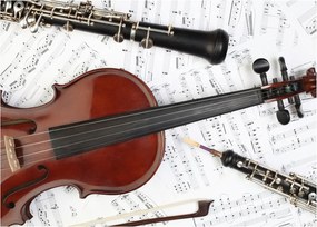 Obraz - Instrumenty muzyczne (70x50 cm)