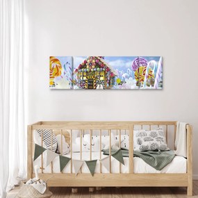 Obraz - Chatka z piernika (170x50 cm)