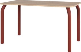 Stół jadalniany Meko 140 x 80 cm - prostokątny blat, zaokrąglone narożniki