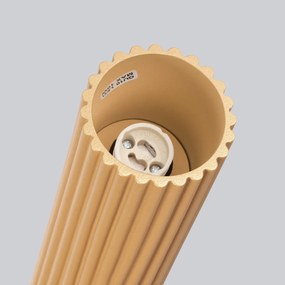 Plafon KARBON 20 złoty ryflowany SOLLUX  LIGHTING