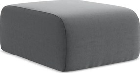 Szary aksamitny podnóżek Lani – Makamii