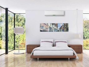 Obraz - Aleja starego miasta, malarstwo akrylowe (170x50 cm)