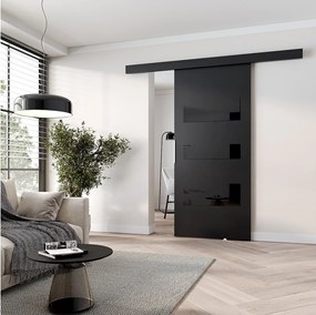 MINIO go for it, Drzwi przesuwne wewnętrzne CLEAN C 76 cm  w kolorze czarnym