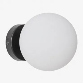 Kinkiet Ścienny Do Łazienki Ze Stali Nierdzewnej Z Kulą Kryształową Uvol Traditional Czarna - Sklum