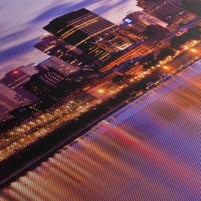 Obraz miasta nocą (170x50 cm)