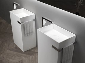 Umywalka stojąca TWZ312Matowy odlew mineralny - 50 x 35 x 85 cm