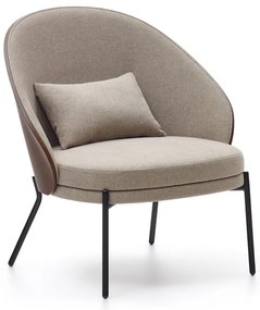 Jasnobrązowy fotel Eamy – Kave Home