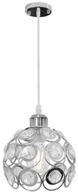 LAMPA WISZĄCA SUFITOWA KRYSZTAŁOWA APP207-1C CHROM