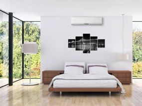 Obraz - Czarno - biały most (125x70 cm)