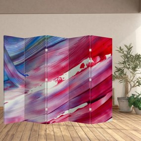Parawan - Kolory różowy i niebieski (210x170 cm)