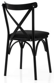 Zestaw krzeseł do jadalni Ekol Black and Black, 2szt.