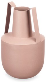 Wazon metalowy w pastelowym kolorze z uchwytami, 21 cm