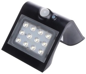 Czarny kinkiet zewnętrzny z czujką ruchu - N26-Azok 1.5W