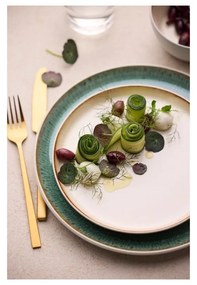 Biało-zielony kamionkowy talerz ø 27 cm Gastro White/Green – Bitz