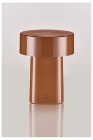 Koniakowa plastikowa lampa stołowa LED (wysokość 18 cm) Oblong – Zone