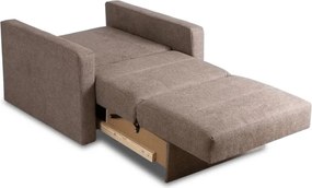 Fotel do Spania MILAN 1 Amerykanka Rozkładany Jednoosobowy Beżowy Nowoczesny