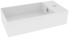 Biała matowa umywalka nablatowa A4-G97