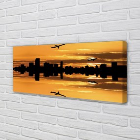 Duży obraz na płótnie Samoloty nad Słonecznym Miastem