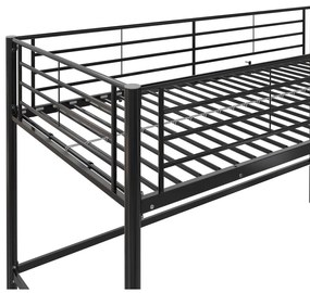 Czarne podwyższone łóżko dziecięce 90x200 cm Jodie – Støraa