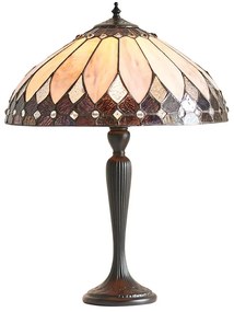 Endon 63982 - Lampa stołowa Tiffany BROOKLYN 1xE27/60W/230V Ø 40 cm