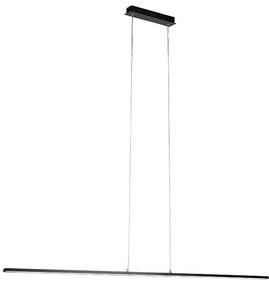 Nowoczesna lampa wisząca czarna 150 cm z LED - Banda