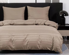 PrzytulneMieszkanie.pl PrzytulneMieszkanie.pl Hotelowa pościel z mikrowłókna JASMINE beżowa - pasek 2 cm Rozmiar pościeli: 70 x 90 cm | 140 x 200 cm