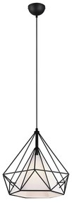 Czarna lampa wisząca ø 38 cm Babette – Trio