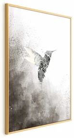 Plakat Etniczny koliber 60x90 cm z ramą złotą bez marginesu ARTGEIST B