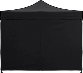 Pawilon ogrodowy eventowy FGA1, 3x3 m, automatyczny ze ściankami - namiot zamykany, czarny