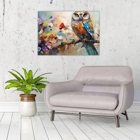 Obraz - Malowana sowa (70x50 cm)