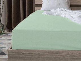 PrzytulneMieszkanie.pl Jersey prześcieradło EXCLUSIVE miętowe 90 x 200 cm