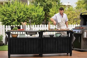 Szafka ogrodowa Unity Chef, grafit, 237 cm