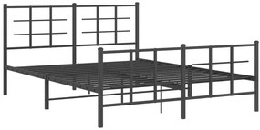Czarne metalowe łóżko loftowe 160x200cm K3-R42