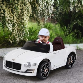 Homcom® samochód dla dzieci auto elektryczne bentley z pilotem biały