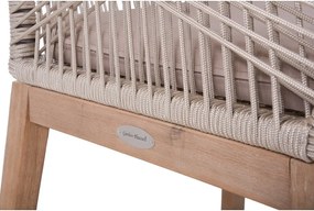 Beżowe drewniane krzesło ogrodowe Pomona – Garden Pleasure