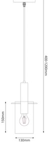 Lampa wisząca Arcadia Black 1xE27