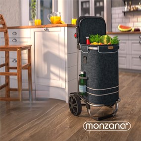 Jurhan Torba na zakupy na kółkach EASY, 50l, czarna
