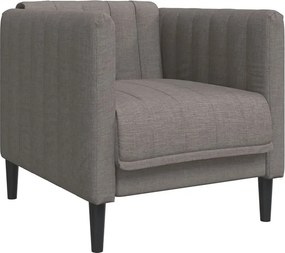 Tapicerowany fotel wypoczynkowy taupe T2-S77
