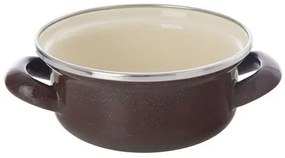 Orion Emaliowany rondel z rantem Brown, 0,65 l, 0,65 l