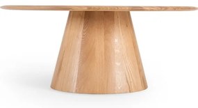 Okrągły stolik z litego drewna dębowego ø 80 cm Mushroom – Gazzda