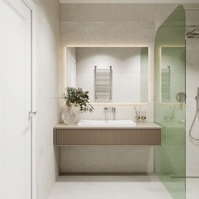 Ścianka prysznicowa WALK IN zielona 8mm MOLIS green square MASSI | rożne rozmiary : Kolor profili kabiny - chrom / srebrny, Szerokość ścianki - 80 cm, Typ montażu - WALK in FIX (Do ściany)