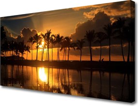 Fotoobraz na płótnie Słońce Przebijające przez Liście