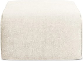 Beżowy podnóżek z tkaniny szenilowej Lani – Makamii