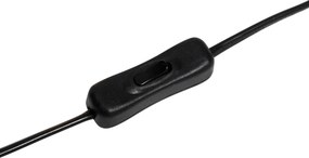 Lampa stołowa Hotel Chic ciemnobrązowa z przezroczystym szkłem - Pallon Trend